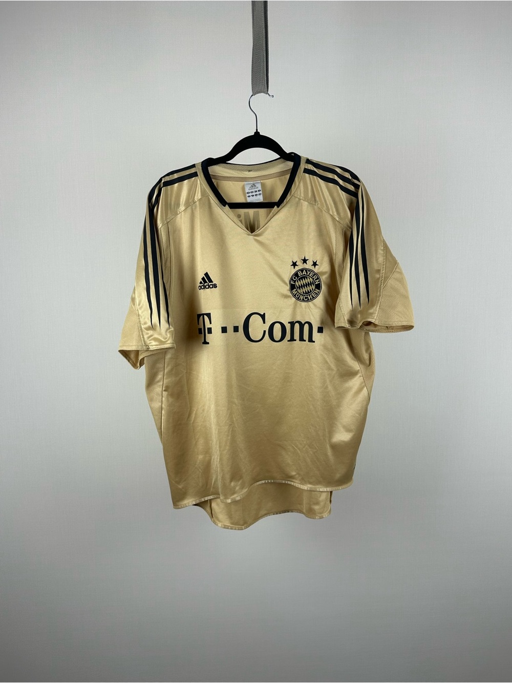 Adidas Bayern Munich 2004 2005 Away Gold Climacool Jersey Size L